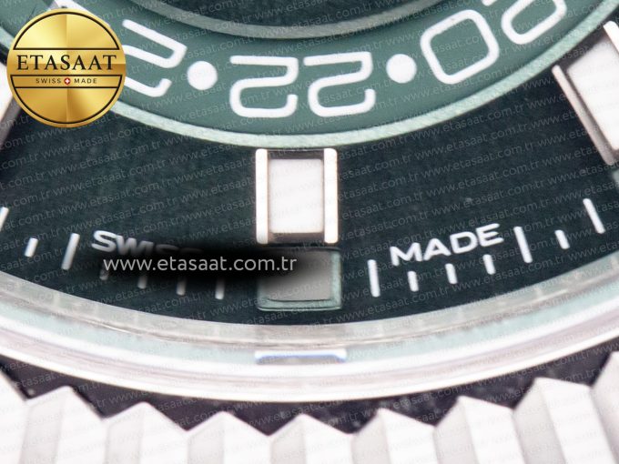 Sky-Dweller 326934 904L SS ZF 1:1 Best Edition Green Dial on SS Bracelet A2824 - Görsel 13