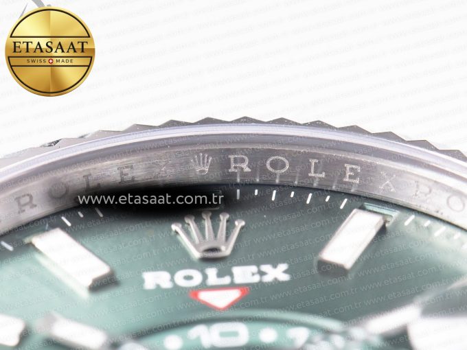 Sky-Dweller 326934 904L SS ZF 1:1 Best Edition Green Dial on SS Bracelet A2824 - Görsel 7
