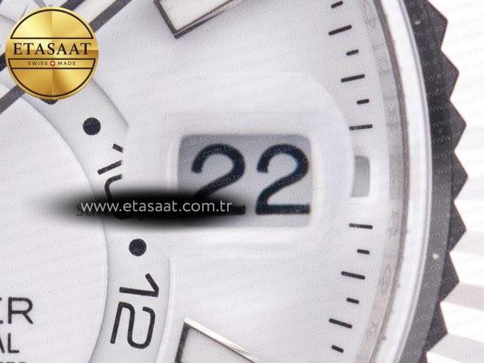 Sky-Dweller 326934 904L SS ZF 1:1 Best Edition White Dial on SS Bracelet A2824 - Görsel 12
