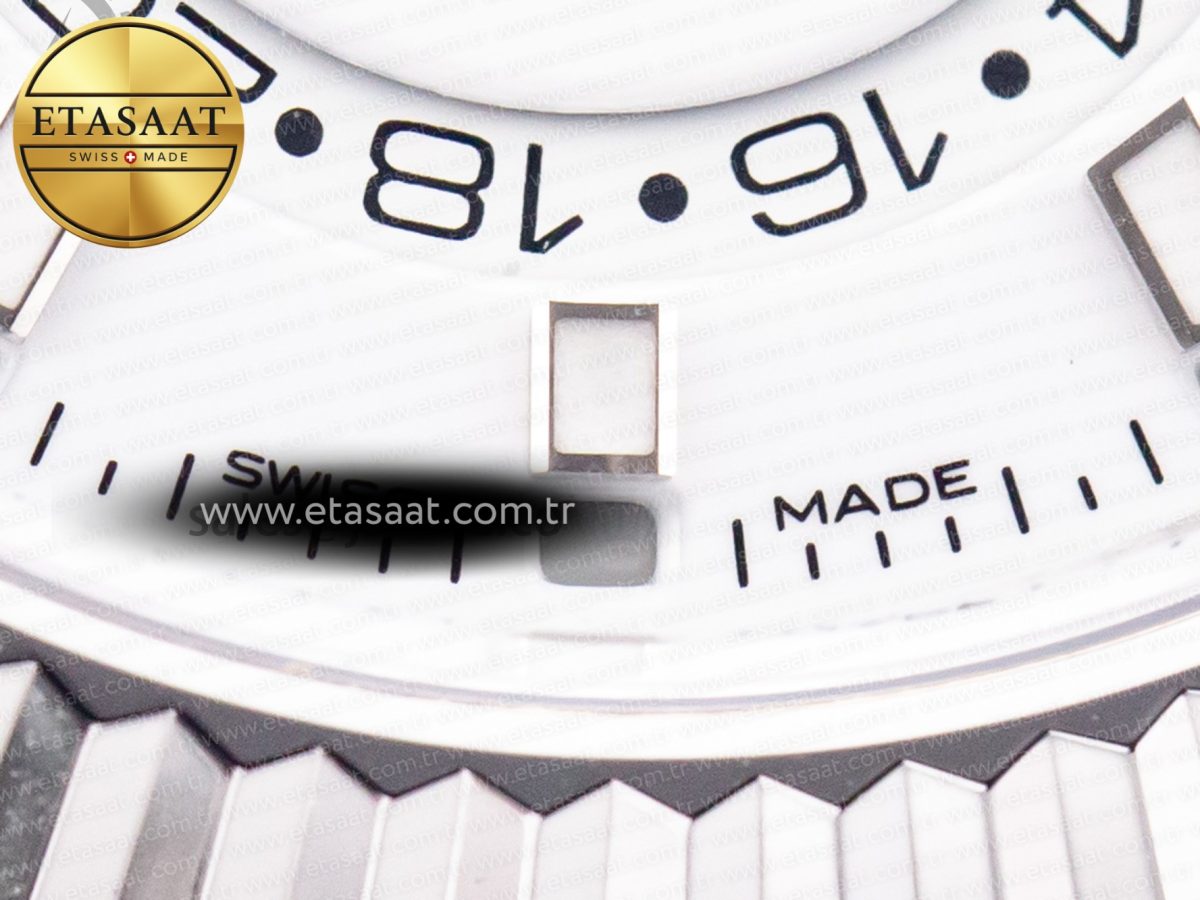 Sky-Dweller 326934 904L SS ZF 1:1 Best Edition White Dial on SS Bracelet A2824 - Görsel 13