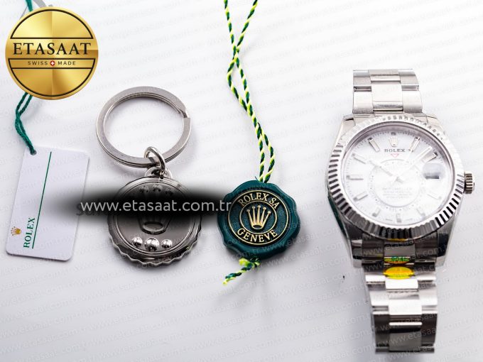 Sky-Dweller 326934 904L SS ZF 1:1 Best Edition White Dial on SS Bracelet A2824 - Görsel 35