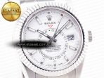 Sky-Dweller 326934 904L SS ZF 1:1 Best Edition White Dial on SS Bracelet A2824 - Görsel 5