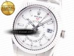 Sky-Dweller 326934 904L SS ZF 1:1 Best Edition White Dial on SS Bracelet A2824 - Görsel 6