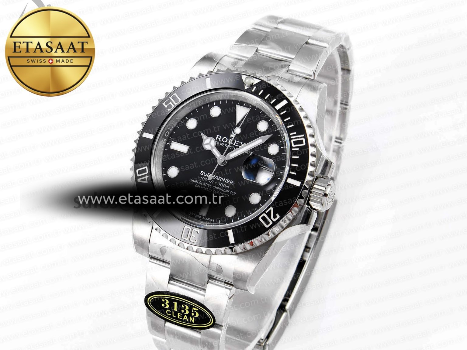 Submariner 116610 LN Black Ceramic Clean 904L 1:1 Best Edition on SS Bracelet VS3135 - Görsel 2