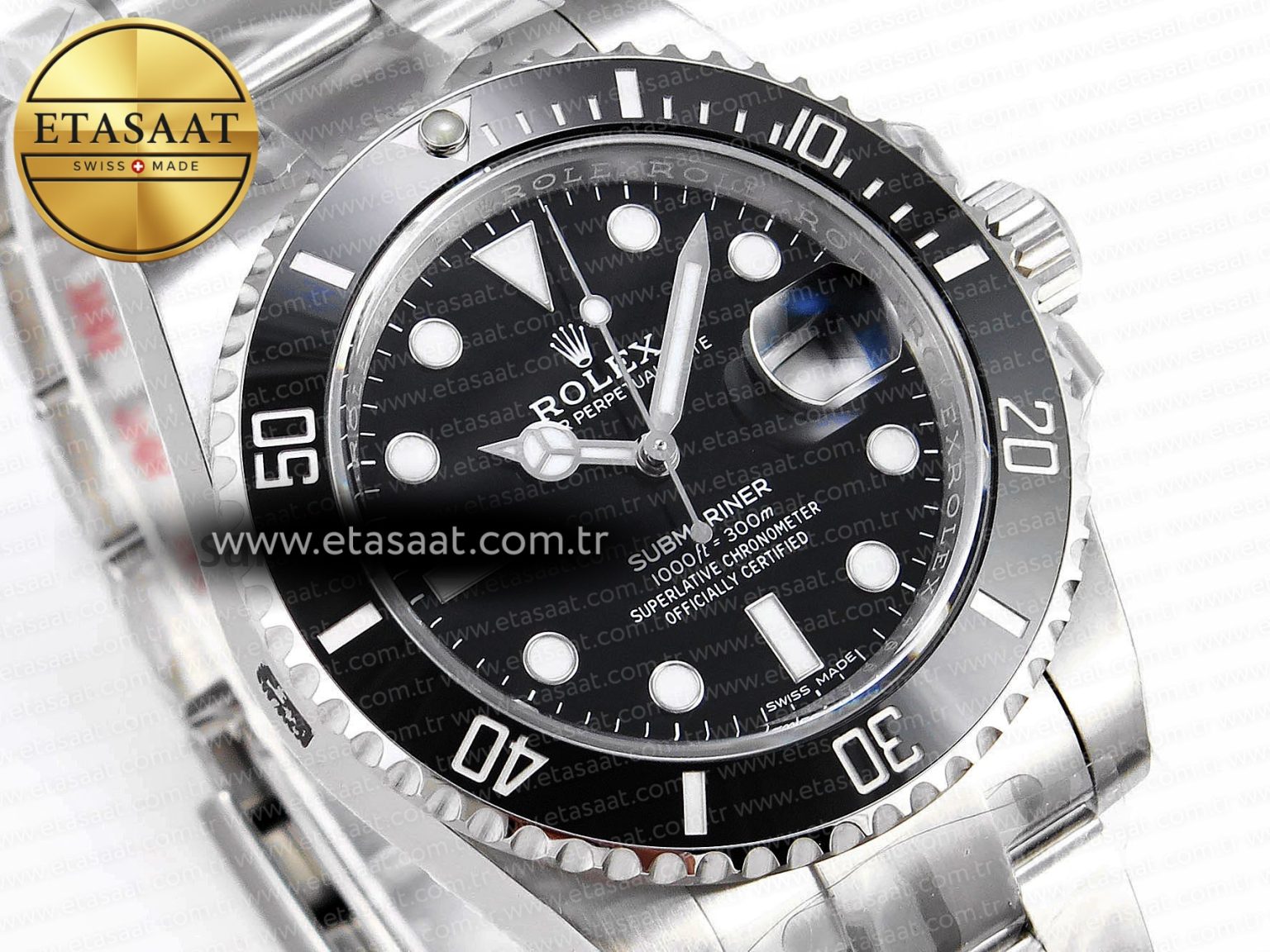 Submariner 116610 LN Black Ceramic Clean 904L 1:1 Best Edition on SS Bracelet VS3135 - Görsel 5