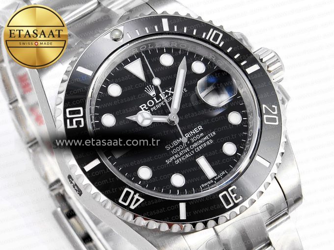 Submariner 116610 LN Black Ceramic Clean 904L 1:1 Best Edition on SS Bracelet VS3135 - Görsel 5
