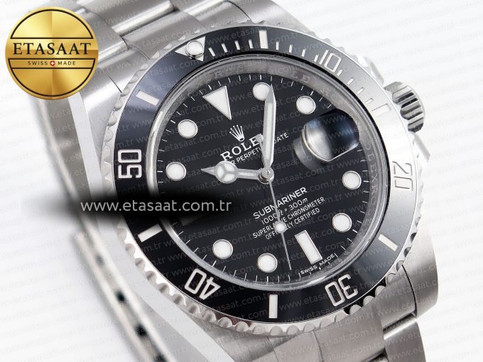 SUBMARINER 116610 LN BLACK CERAMIC C+SF FACTORY 1:1 BEST EDITION 904L SS CASE AND BRACELET VS3135 - Görsel 4