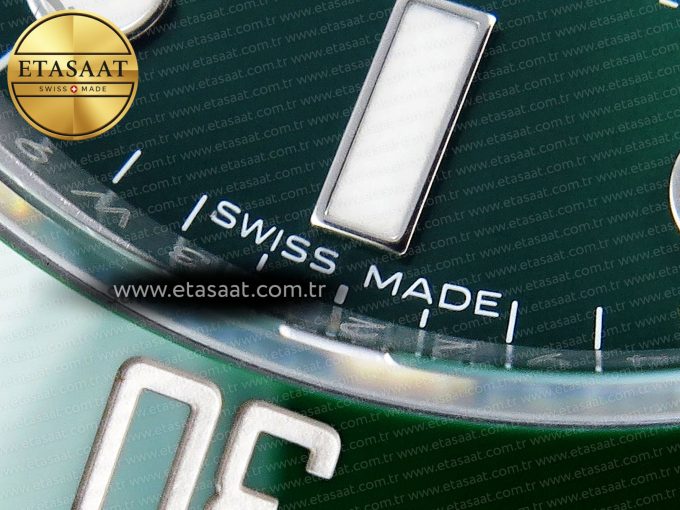 Submariner 116610 LV Green Ceramic Clean 904L 1:1 Best Edition on SS Bracelet VS3135 - Görsel 12