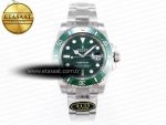 Submariner 116610 LV Green Ceramic Clean 904L 1:1 Best Edition on SS Bracelet VS3135 - Görsel 3