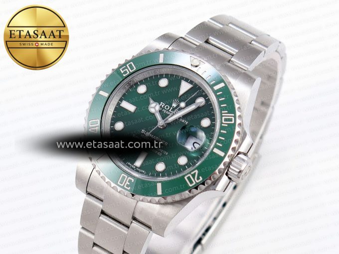 SUBMARINER 116610 LV GREEN CERAMIC C+SF FACTORY 1:1 BEST EDITION 904L SS CASE AND BRACELET VS3135 - Görsel 2