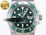 SUBMARINER 116610 LV GREEN CERAMIC C+SF FACTORY 1:1 BEST EDITION 904L SS CASE AND BRACELET VS3135 - Görsel 4