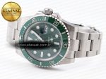 SUBMARINER 116610 LV GREEN CERAMIC C+SF FACTORY 1:1 BEST EDITION 904L SS CASE AND BRACELET VS3135 - Görsel 7