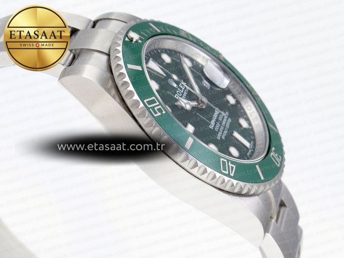 SUBMARINER 116610 LV GREEN CERAMIC C+SF FACTORY 1:1 BEST EDITION 904L SS CASE AND BRACELET VS3135 - Görsel 9