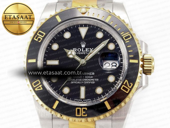 Submariner 116613 LN Black Ceramic Clean Factory 1:1 Best Edition 904L SS Case and Bracelet VS3135 - Görsel 4