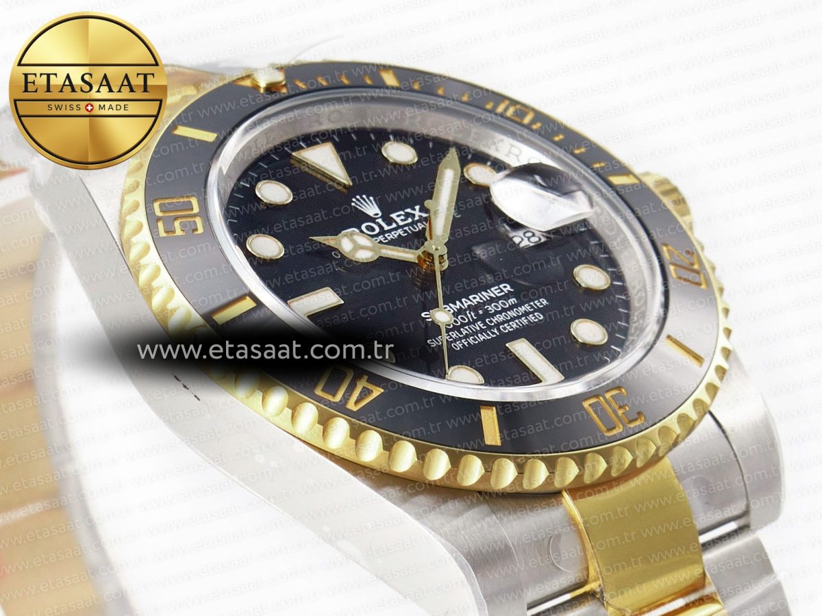 Submariner 116613 LN Black Ceramic Clean Factory 1:1 Best Edition 904L SS Case and Bracelet VS3135 - Görsel 6
