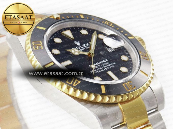 Submariner 116613 LN Black Ceramic Clean Factory 1:1 Best Edition 904L SS Case and Bracelet VS3135 - Görsel 6