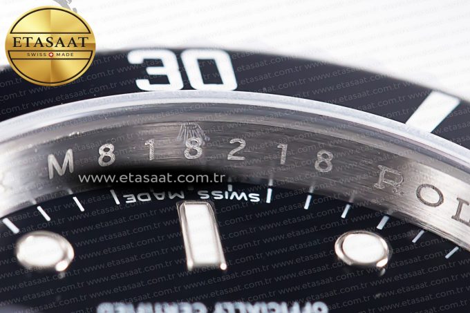 Submariner 16610 LN Black Bezel 904L Steel Rehaut SS ARF 1:1 Best Edition on SS Bracelet SH3135 - Görsel 13