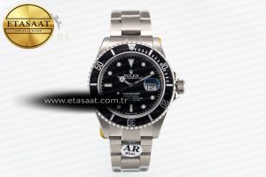 Submariner 16610 LN Black Bezel 904L Steel Rehaut SS ARF 1:1 Best Edition on SS Bracelet SH3135 - Görsel 3