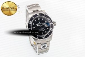 Submariner 16610 LN Black Bezel 904L Steel Rehaut SS ARF 1:1 Best Edition on SS Bracelet SH3135 - Görsel 4