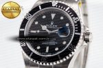 Submariner 16610 LN Black Bezel 904L Steel Rehaut SS ARF 1:1 Best Edition on SS Bracelet SH3135 - Görsel 5