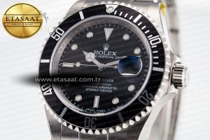 Submariner 16610 LN Black Bezel 904L Steel Rehaut SS ARF 1:1 Best Edition on SS Bracelet SH3135 - Görsel 5