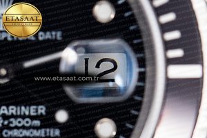 Submariner 16610 LN Black Bezel 904L Steel Rehaut SS ARF 1:1 Best Edition on SS Bracelet SH3135 - Görsel 7