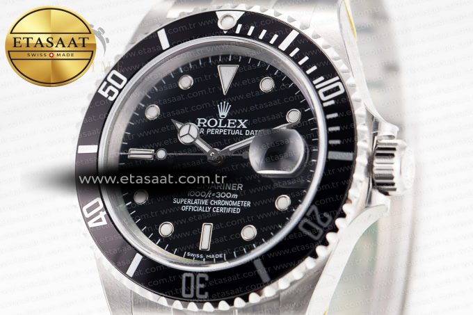 Submariner 16610 LN No Rehaut Engraving 904L Steel ARF 1:1 Best Edition on SS Bracelet SH3135 V2 - Görsel 6