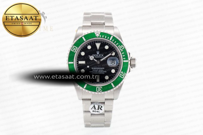 Submariner 16610 Lv 904l Steel ARF 1:1 Best Edition on ss Bracelet SH3135 v2 - Görsel 3