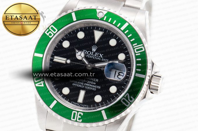 Submariner 16610 Lv 904l Steel ARF 1:1 Best Edition on ss Bracelet SH3135 v2 - Görsel 6