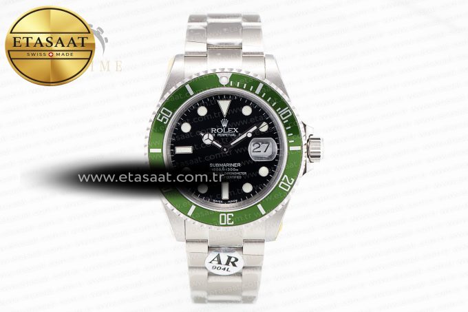 Submariner 16610 LV No Rehaut Engraving 904L Steel ARF 1:1 Best Edition on SS Bracelet SH3135 V2 - Görsel 3