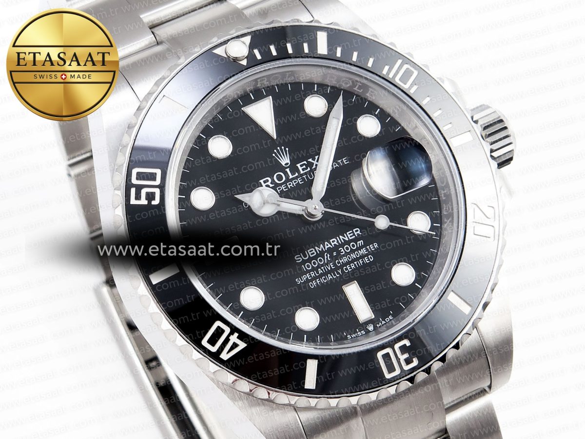 Rolex SUBMARINER 41MM 126610 LN BLACK CERAMIC 904L VR3235 - Görsel 5