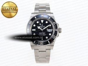 Submariner 41mm 126610 LN Black Ceramic 904L Steel JDF 1:1 Best Edition VR3235 - Görsel 3