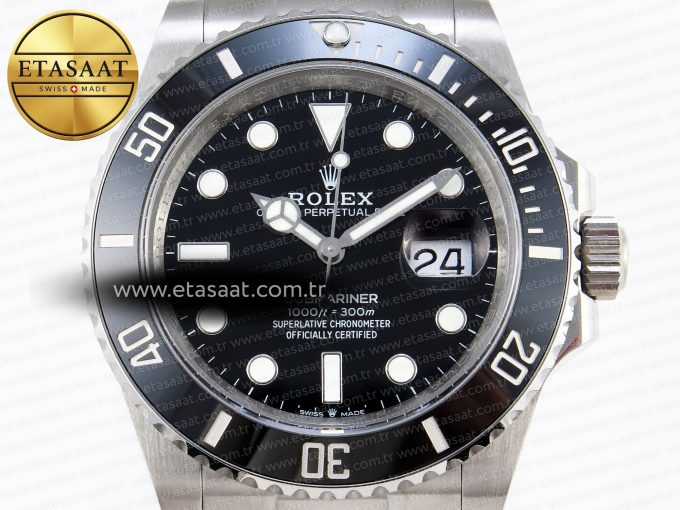 Submariner 41mm 126610 LN Black Ceramic 904L Steel JDF 1:1 Best Edition VR3235 - Görsel 4
