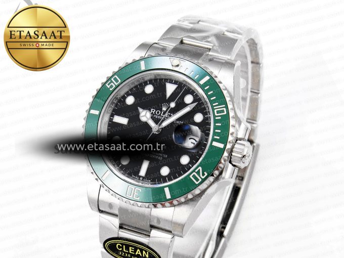 SUBMARINER 41MM 126610 LV GREEN CERAMIC 904L STEEL CLEAN 1:1 BEST EDITION VR3235 - Görsel 1