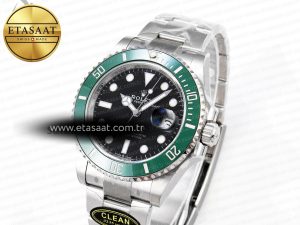 SUBMARINER 41MM 126610 LV GREEN CERAMIC 904L STEEL CLEAN 1:1 BEST EDITION VR3235 - Görsel 2