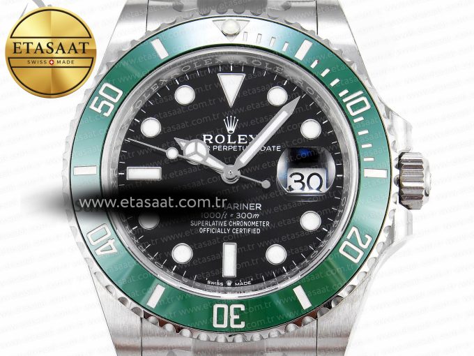 SUBMARINER 41MM 126610 LV GREEN CERAMIC 904L STEEL CLEAN 1:1 BEST EDITION VR3235 - Görsel 4