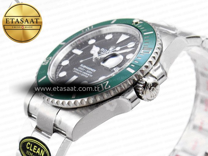 SUBMARINER 41MM 126610 LV GREEN CERAMIC 904L STEEL CLEAN 1:1 BEST EDITION VR3235 - Görsel 8