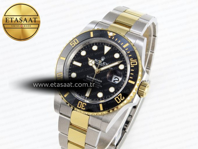 Submariner 41mm 126613 LN SS/YG Black Ceramic 904L Steel GMF 1:1 Best Edition VR3235 - Görsel 1