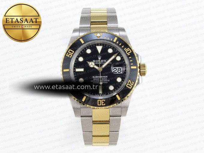 Submariner 41mm 126613 LN SS/YG Black Ceramic 904L Steel GMF 1:1 Best Edition VR3235 - Görsel 3
