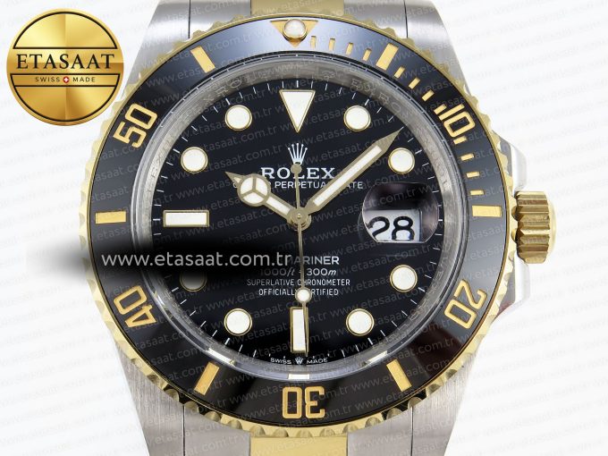 Submariner 41mm 126613 LN SS/YG Black Ceramic 904L Steel GMF 1:1 Best Edition VR3235 - Görsel 4