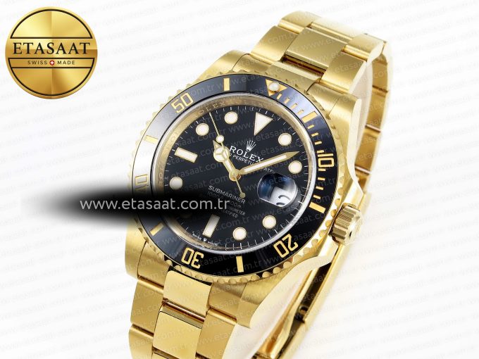 SUBMARINER 41MM 126618 LN BLACK CERAMIC 904L STEEL CLEAN 1:1 BEST EDITION VR3235 - Görsel 1