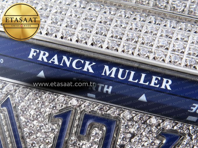Vanguard SS Blue Full Diamonds ABF Best Edition Diamonds Blue Dial on Diamonds Bracelet A2824 - Görsel 10