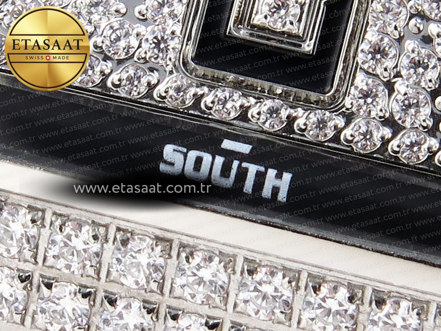 Vanguard SS Full Diamonds ABF Best Edition Diamonds Black Dial on Diamonds Bracelet A2824 - Görsel 12