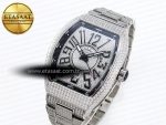 Vanguard SS Full Diamonds ABF Best Edition Diamonds Black Dial on Diamonds Bracelet A2824 - Görsel 2