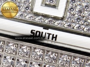 Vanguard SS Full Diamonds ABF Best Edition Diamonds White Dial on Diamonds Bracelet A2824 - Görsel 12