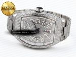 Vanguard SS Full Diamonds ABF Best Edition Diamonds White Dial on Diamonds Bracelet A2824 - Görsel 6