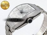 Vanguard SS Full Diamonds ABF Best Edition Diamonds White Dial on Diamonds Bracelet A2824 - Görsel 8