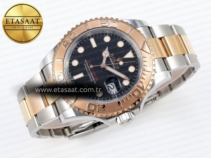 Yacht-Master 126621 40mm RG/SS Black Dial C+S VR3235 - Görsel 6