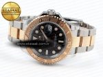 Yacht-Master 126621 40mm RG/SS Black Dial C+S VR3235 - Görsel 7
