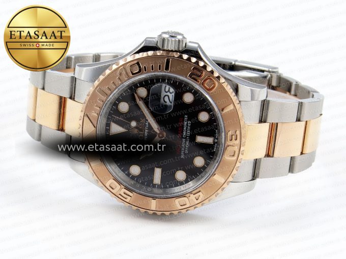 Yacht-Master 126621 40mm RG/SS Black Dial C+S VR3235 - Görsel 7